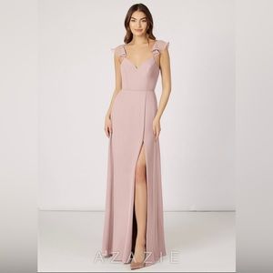 NWT Azazie Everett Dress in Dusty Rose - A14